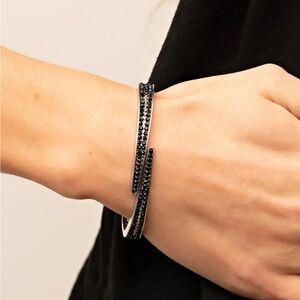 Paparazzi - Deco Drama - Blue Bracelet - Vintage